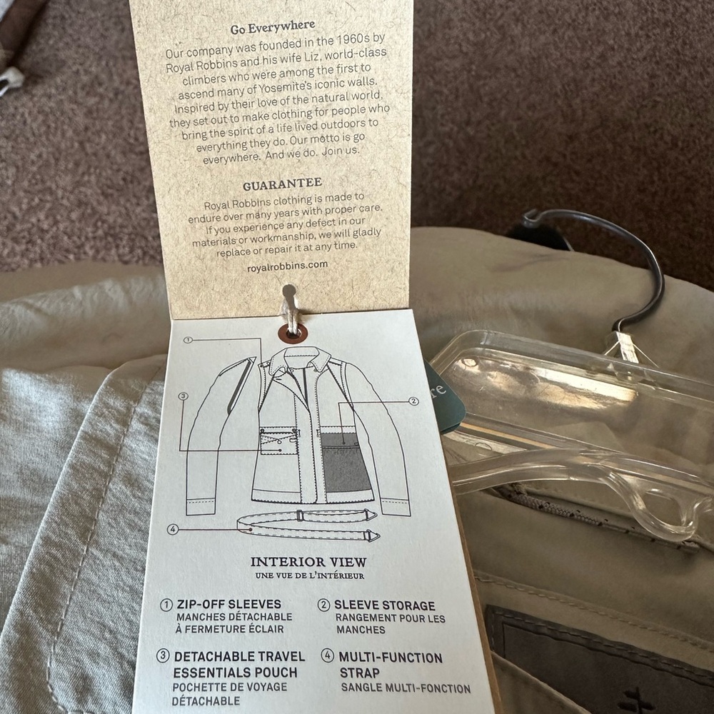Royal Robbins Light Tan Safari Utility Jacket - Picture 13 of 16